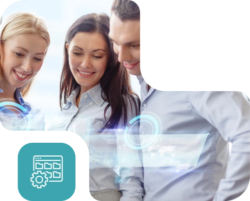 Application management services hero illustration