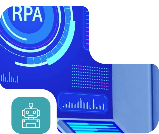 Robotic Process Automation RPA services hero illustration